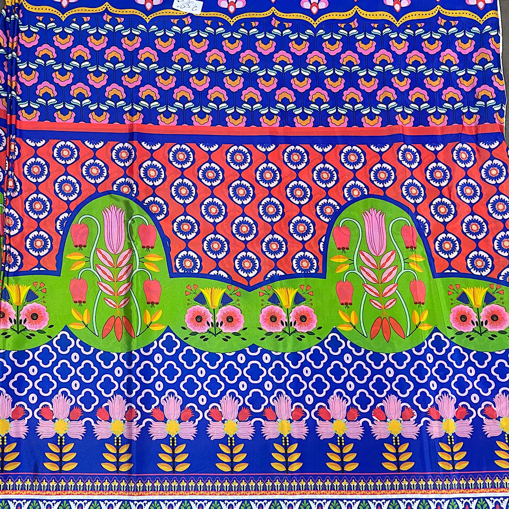 Juhi Saree Daaman Style Saree Print on Satin Georgette Fabric