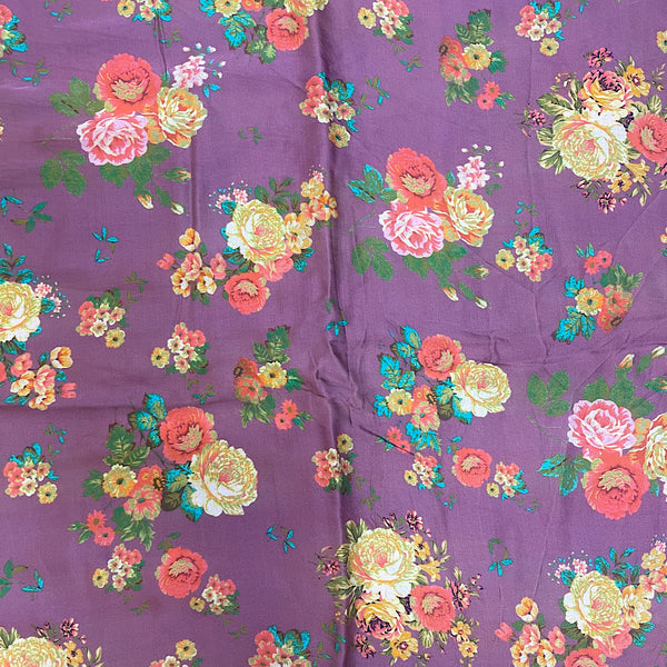Sabya Small Floral Print on Pure Modal Satin OM SS 299
