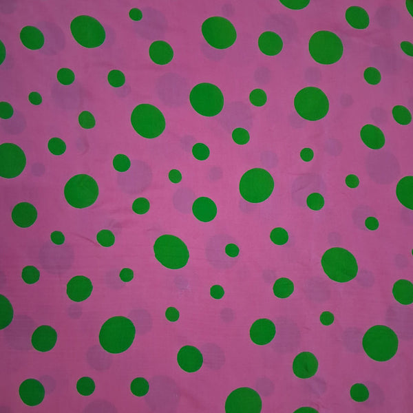 Trisha Polka Dot Print on Pure Muslin Fabric OM SS 636