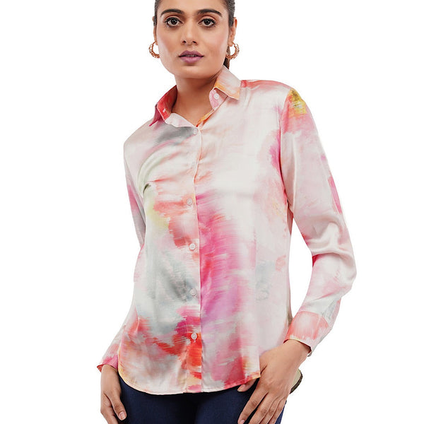 Multicolour Abstract Hemant Print on Pure Modal Satin TS 11