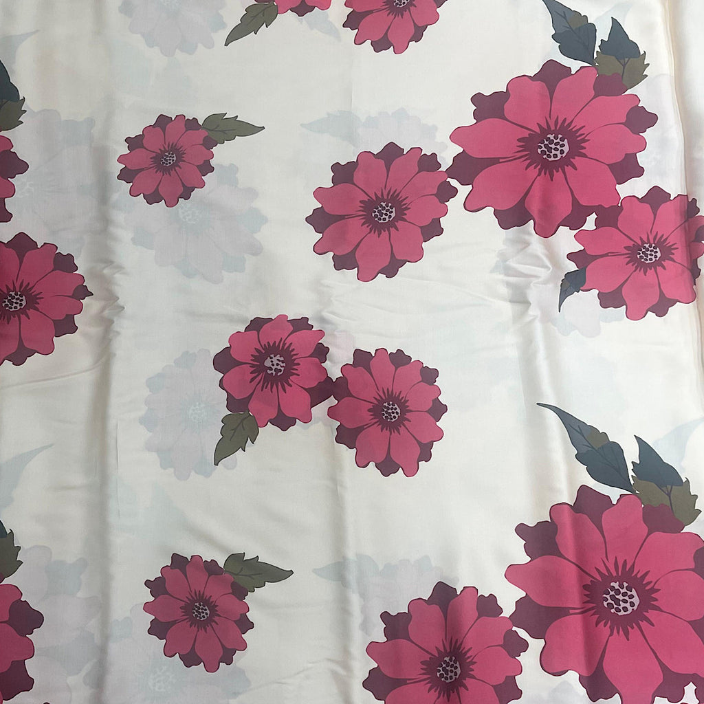 Raveena Big Floral Print on Pure Modal Satin