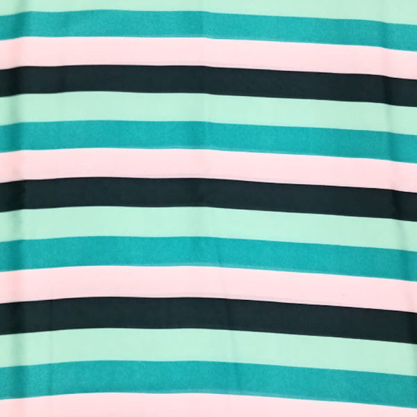Thick TriColor Stripes in Satin Georgette OM SS 305