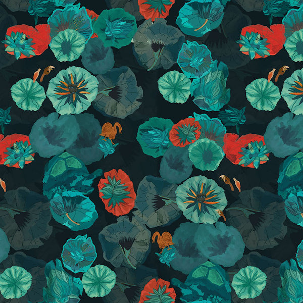 Kareena Cord Set Print in Green Color in Pure Modal Satin OM SG 9
