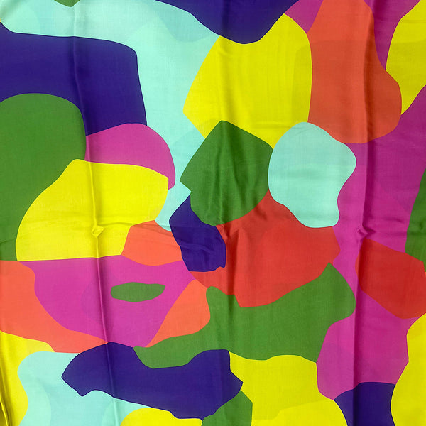 Gazal Multi Color Abstract Print on Pure Modal Satin