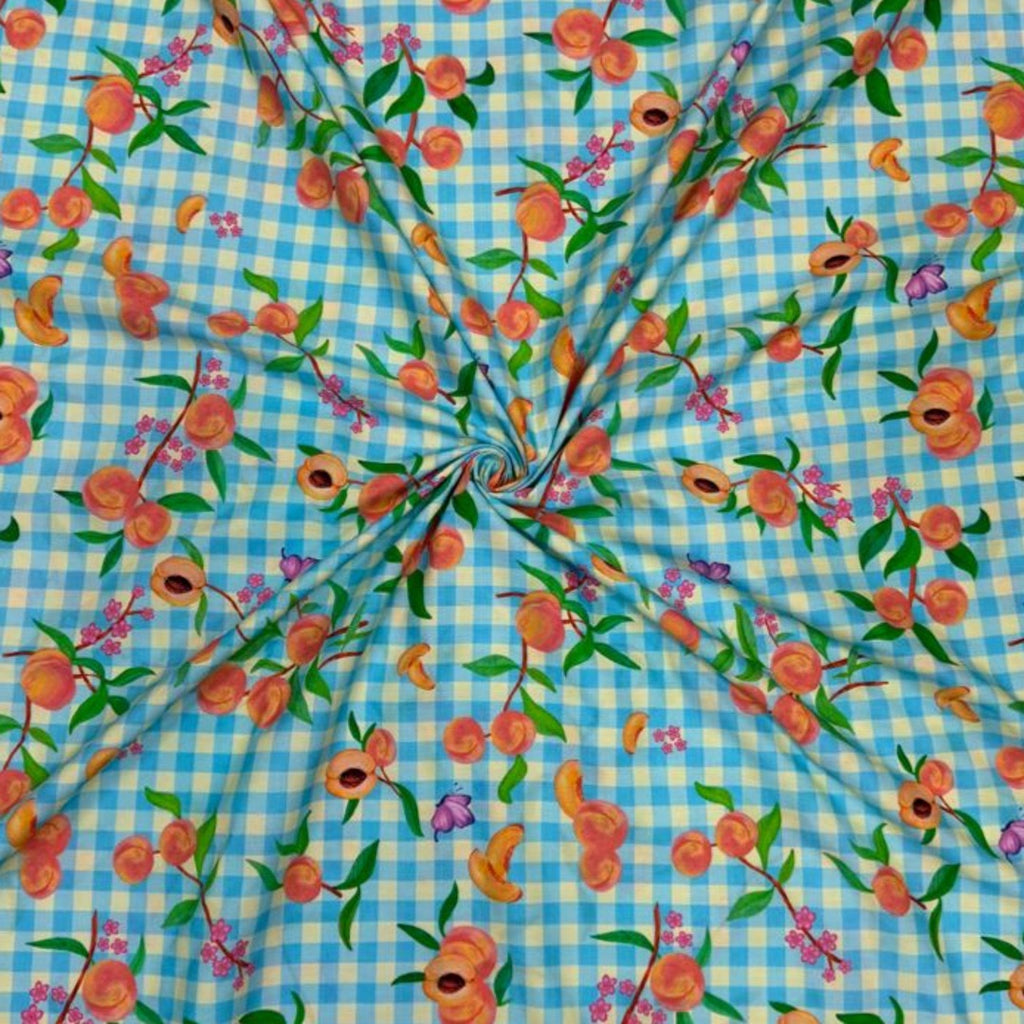 Designer Fruits & Floral Print on Pure Cotton Cambric OM PS 407