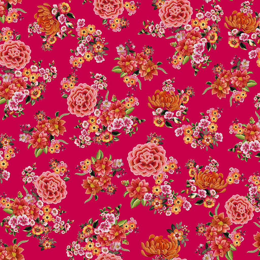 Sabya Blooming Petals: Embrace the Floral Splendor on Satin Georgette