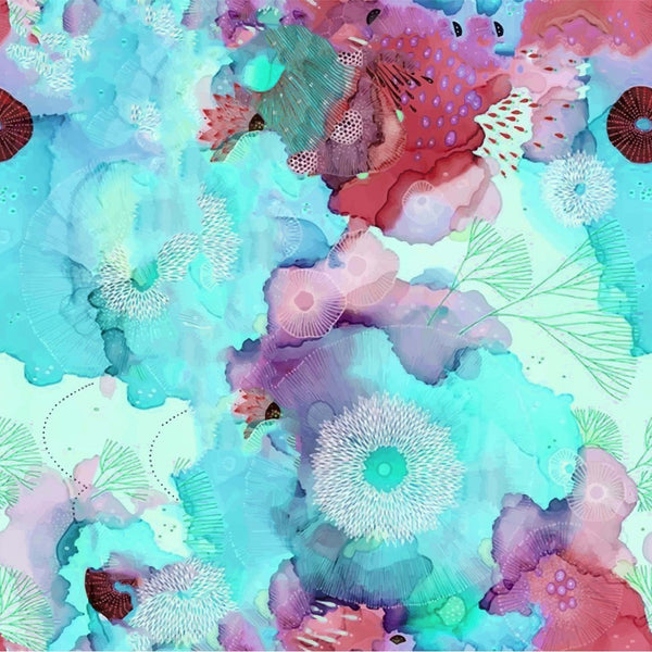 Unleash Your Creative Genius with OM Fabs' Multi Color Abstract Prints OM SS 176 C2