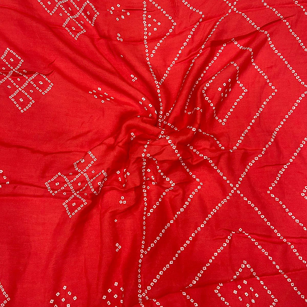 Kareena Bandhani Shirt Print On Pure Viscose Muslin with Color options