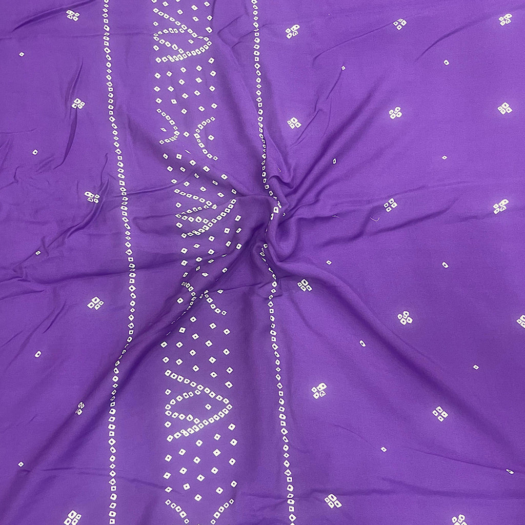 Kareena Bandhani Shirt Print On Pure Viscose Muslin with Color options