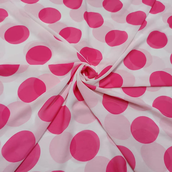 Polka Dot Print Big Size on Georgette SS 749