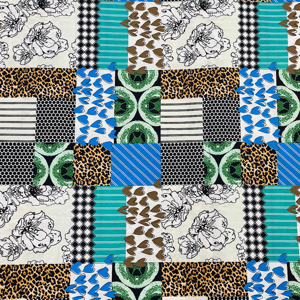 Dhruv Multi Print Box Design on Pure Cotton Poplin OM PS 348 C1