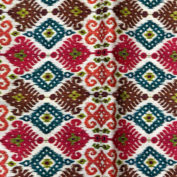 Small Ikat Print on Pure Modal Satin