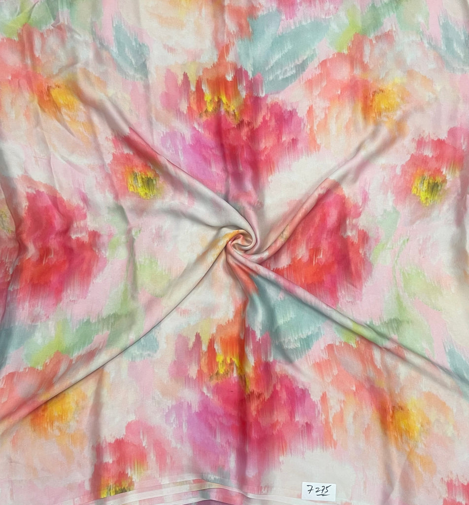 Multicolour Abstract Hemant Print on Pure Modal Satin TS 11