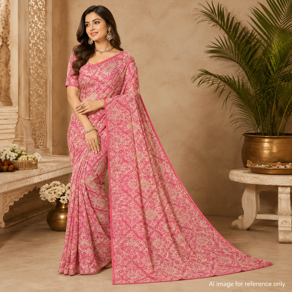 Elegance Unveiled: OM Fabs' Exquisite Collection of 100% Polyester and Viscose Fabrics, Expertly Crafted in India OM SS 729 C8