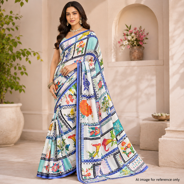Elegance Unveiled: OM Fabs' Exquisite Collection of 100% Polyester and Viscose Fabrics Made in India OM SS 829 C1