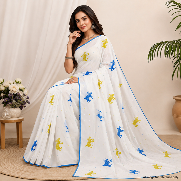 Crafted Opulence: OM Fabs' Avant-Garde 100% Polyester and Viscose Fabric Collection, Artisan-Made in India OM TK 266 C1