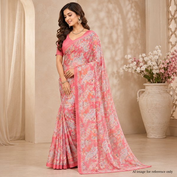 Timeless Elegance Meets Modern Design: OM Fabs' Multicolor Traditional Pattern Digital Printed Fabrics OM SS 163 C1
