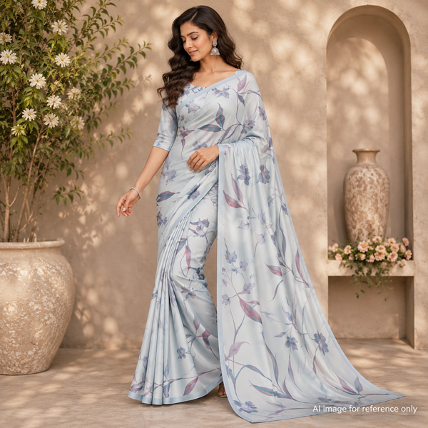 OM Fabs' Opulent Collection of 100% Polyester Satin Georgette Fabric: Meticulously Handcrafted in India under the Illustrious OM PRINTS Brand, Elevating Your Creations with the Timeless Elegance of Satin Georgette OM SS 140 C4