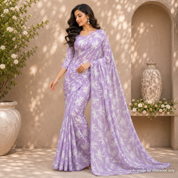 OM Fabs' Opulent Collection of 100% Polyester Satin Georgette Fabric: Meticulously Handcrafted in India under the Esteemed OM PRINTS Label, Elevating Your Creations with the Timeless Elegance of Satin Georgette OM SS 141 C2