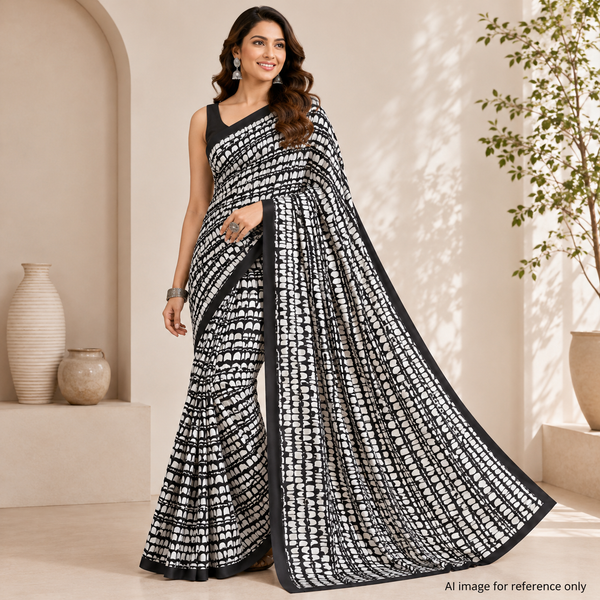 Satin Georgette Splendor: OM Fabs' 100% Polyester Collection OM TK 223 C1