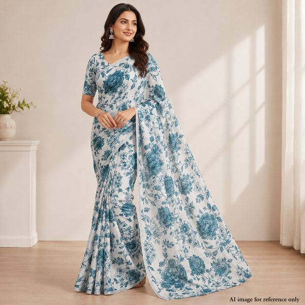 English Floral Print on Pure Cotton Poplin OM SS 199 C3