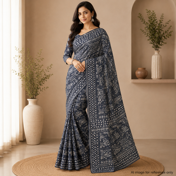 Timeless Beauty: Satin Georgette Fabric Collection by OM Fabs OM TK 18 C2