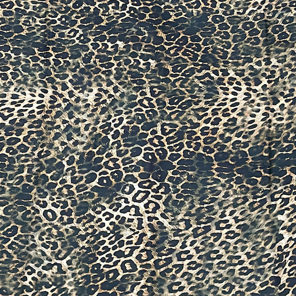 Animal Skin Print Design on Armani Satin Fabric