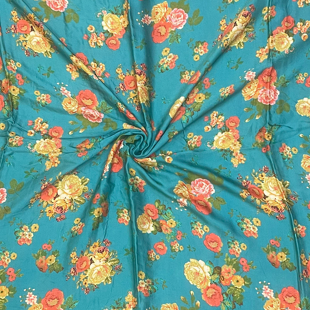 Sabya Small Floral Print on Pure Modal Satin OM SS 299