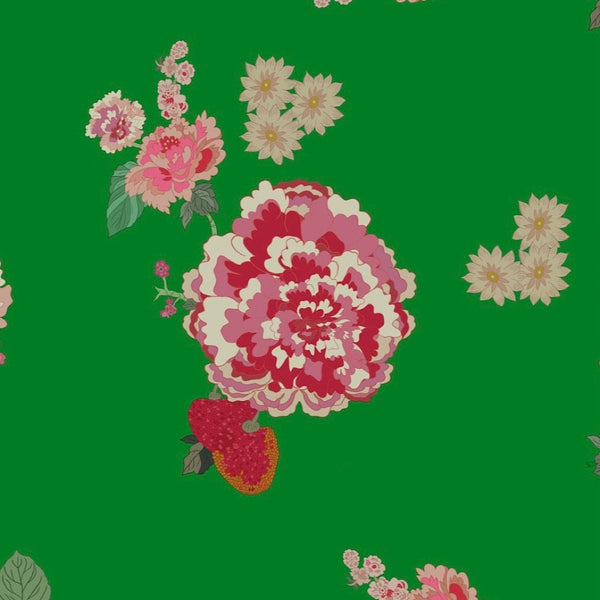 Green Floral Paulmi Print on Crepe Silk OM SG 66