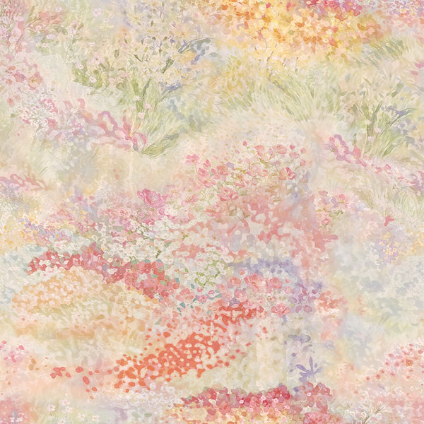Yam Cream Multicolour Abstract Print on Pure Modal Satin
