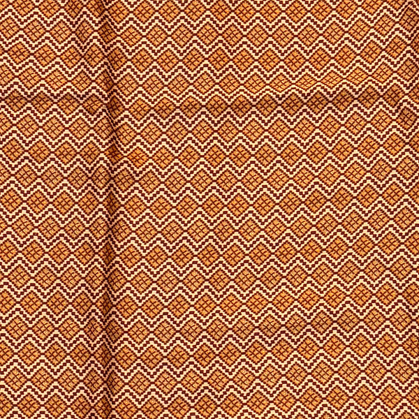 Tarun Maroon & Gold Small Traditional Print on Pure Modal Satin