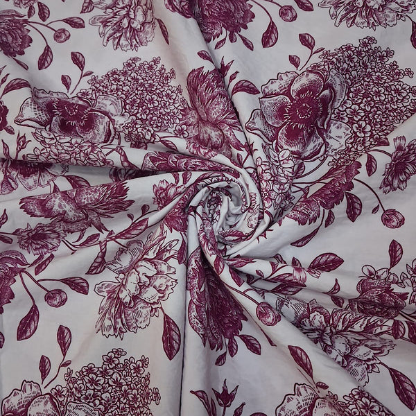 English Floral Print on Pure Cotton Poplin OM SS 199