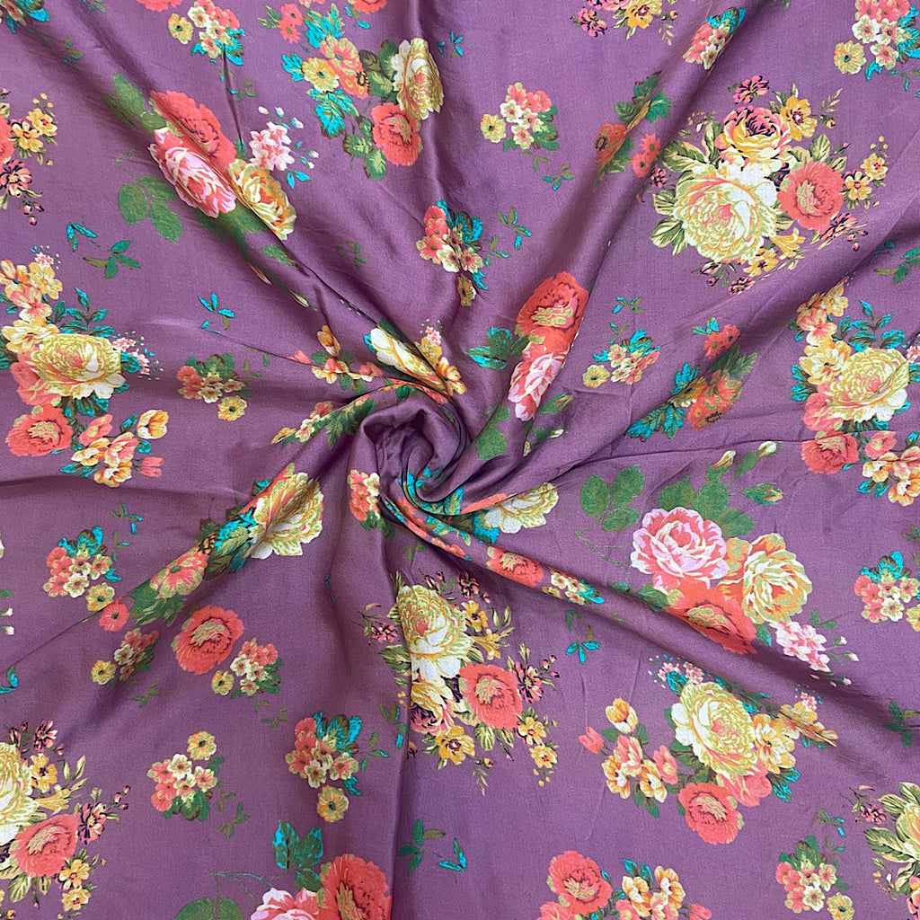 Sabya Small Floral Print on Pure Modal Satin OM SS 299