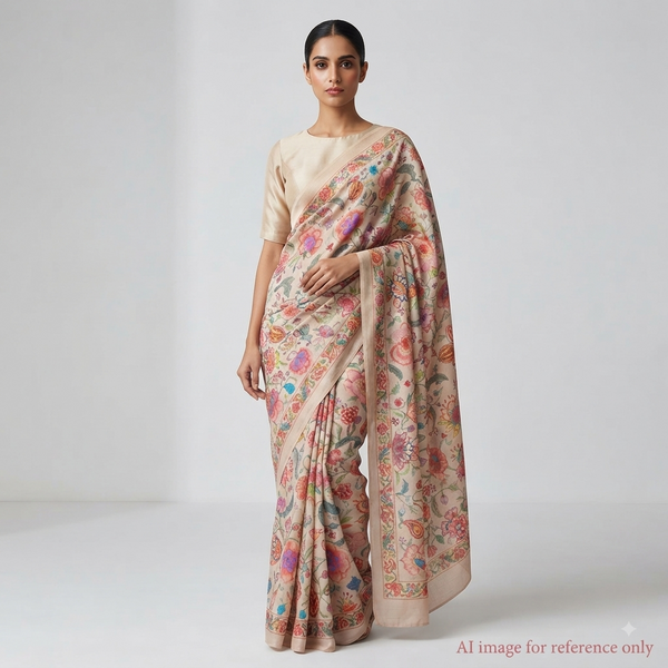 Elevate Your Creations with OM Fabs' Satin Georgette Abstract Collection: Where Artistry Meets Tradition OM PJ 262 C2