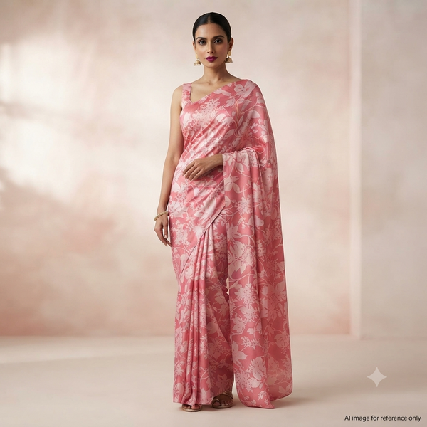 OM Fabs' Exquisite Collection of 100% Polyester Satin Georgette Fabric: Meticulously Crafted in India with OM PRINTS Precision, Elevating Your Creations with the Timeless Elegance of Satin Georgette OM SS 104 C1