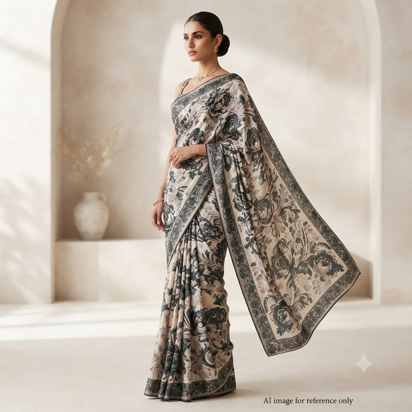 Floral OM Fabs: A Symphony of Satin Georgette and More OM SS 160 C1