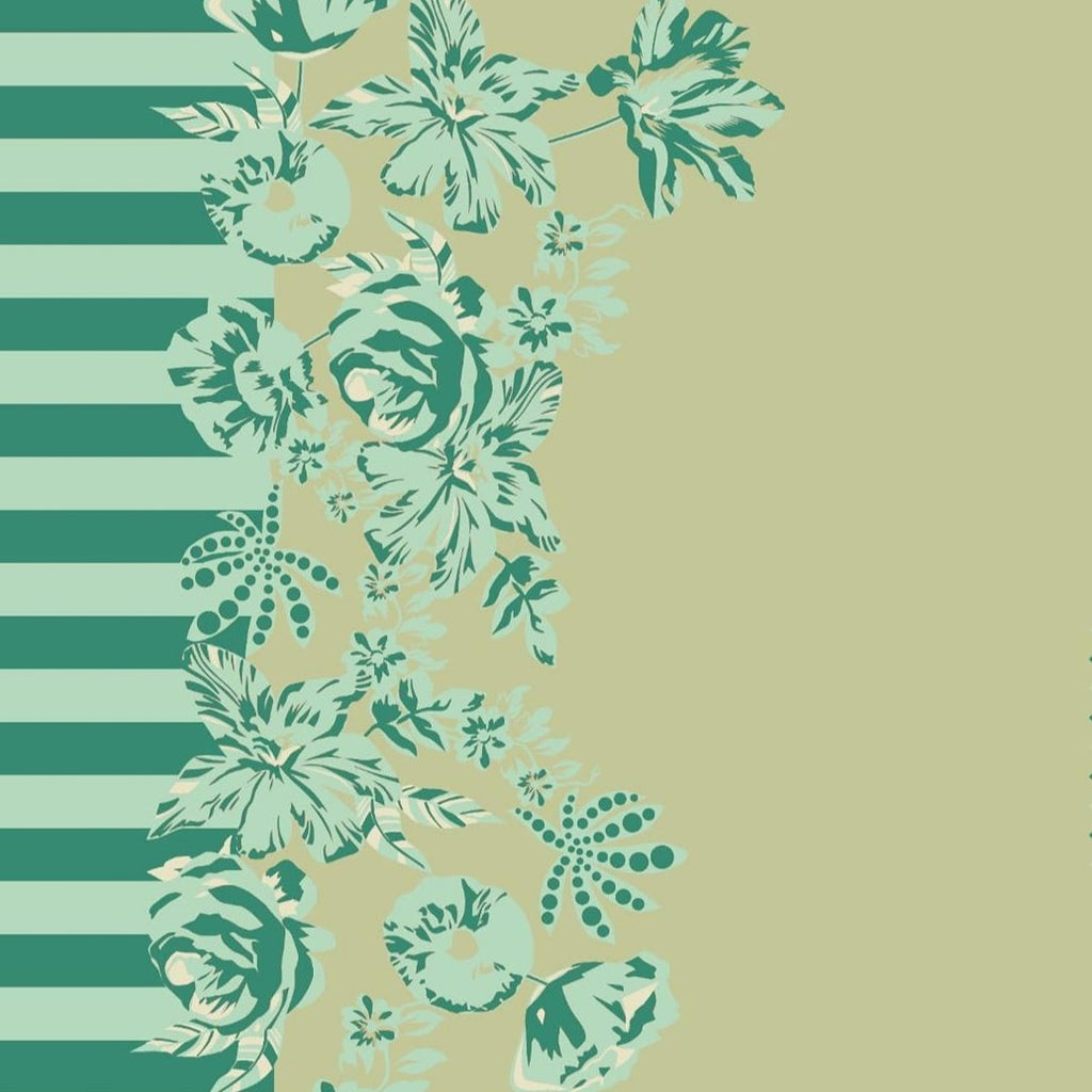 Floral Print Design  in Summer Green colour base  OM PS 411 C2