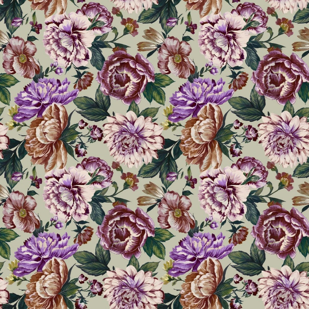 Floral Print design with Pista Green base colour OM PS 475 C1