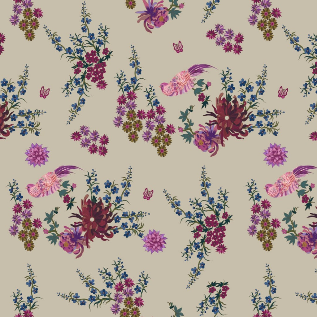 Floral Print design with Beige base  colour OM SG 267 C1