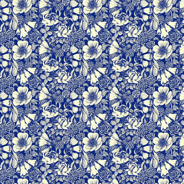 Floral Elegance Unleashed: OM Fabs' MultiColor Digital Printed Fabrics OM PK 1443 C2