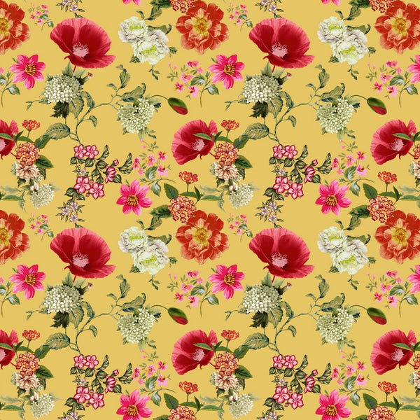 Blossom in Beauty with OM Fabs' MultiColor Floral Digital Printed Fabrics OM PK 1452 C2