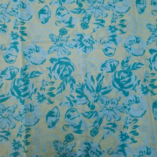 Archana Tropical Floral Bouquet Print on Satin Georgette OM PS 409 C3