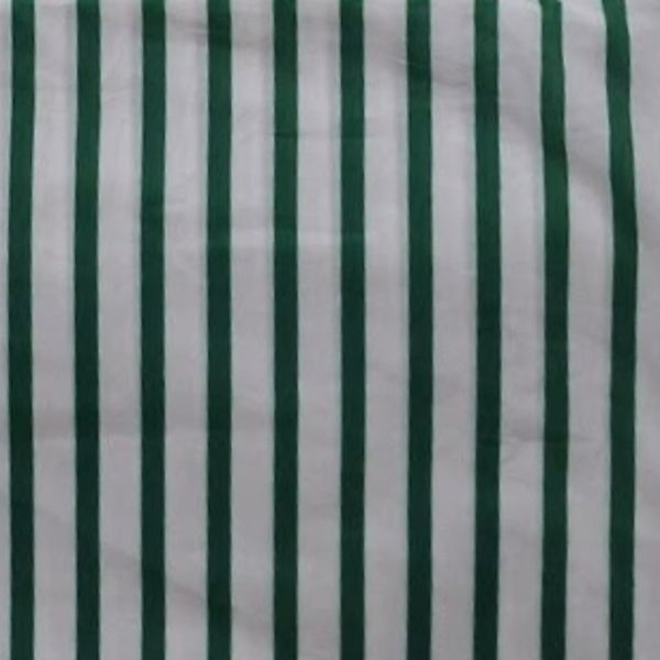 White & Green Stripes Print on Pure Cotton Poplin OM TK 568 BOTTOM - B C1