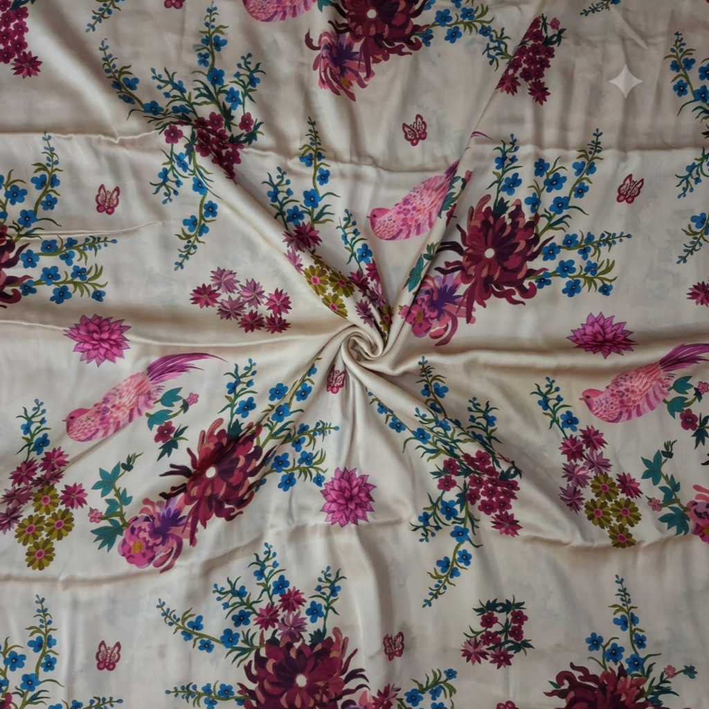 Floral Print design with Beige base  colour OM SG 267 C1