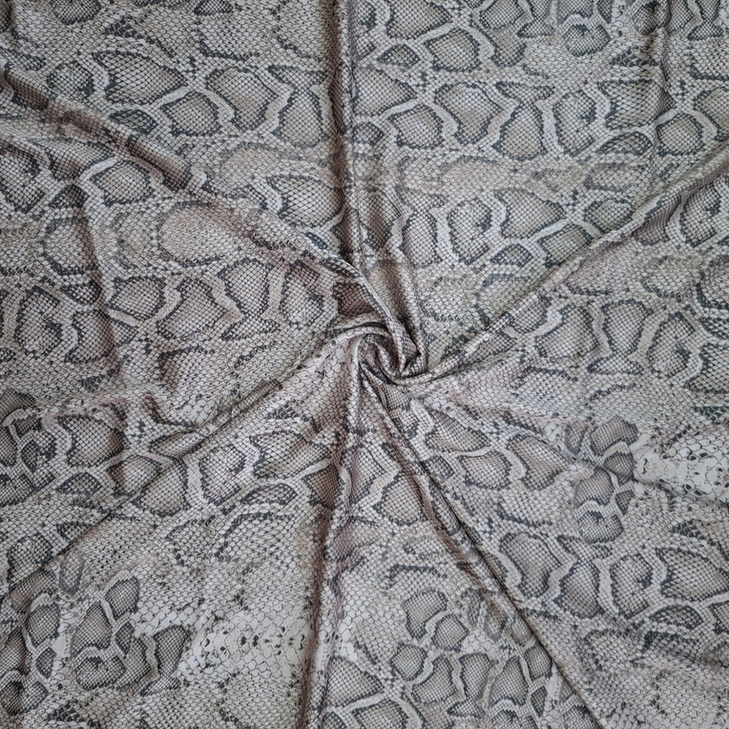 Animal Skin Print Design on Armani Satin Fabric TK 527 C1