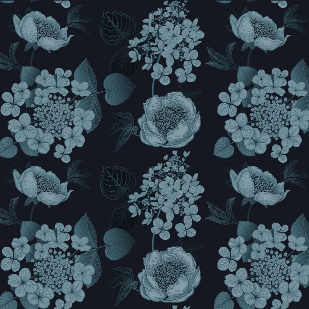 Floral Print design Black  with Gray OM PS 419 C1