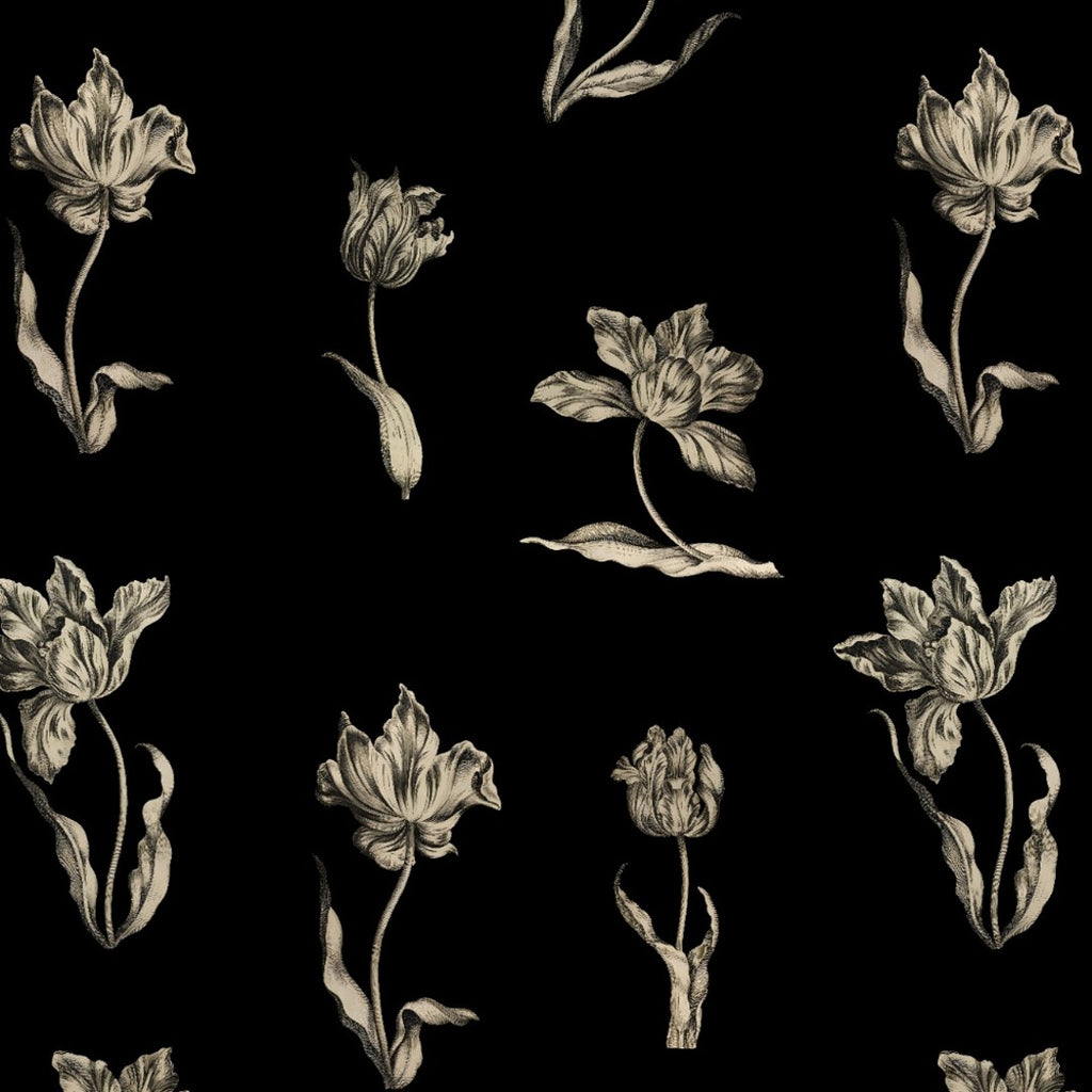 Floral Print design with Black base colour OM PS 474 C1