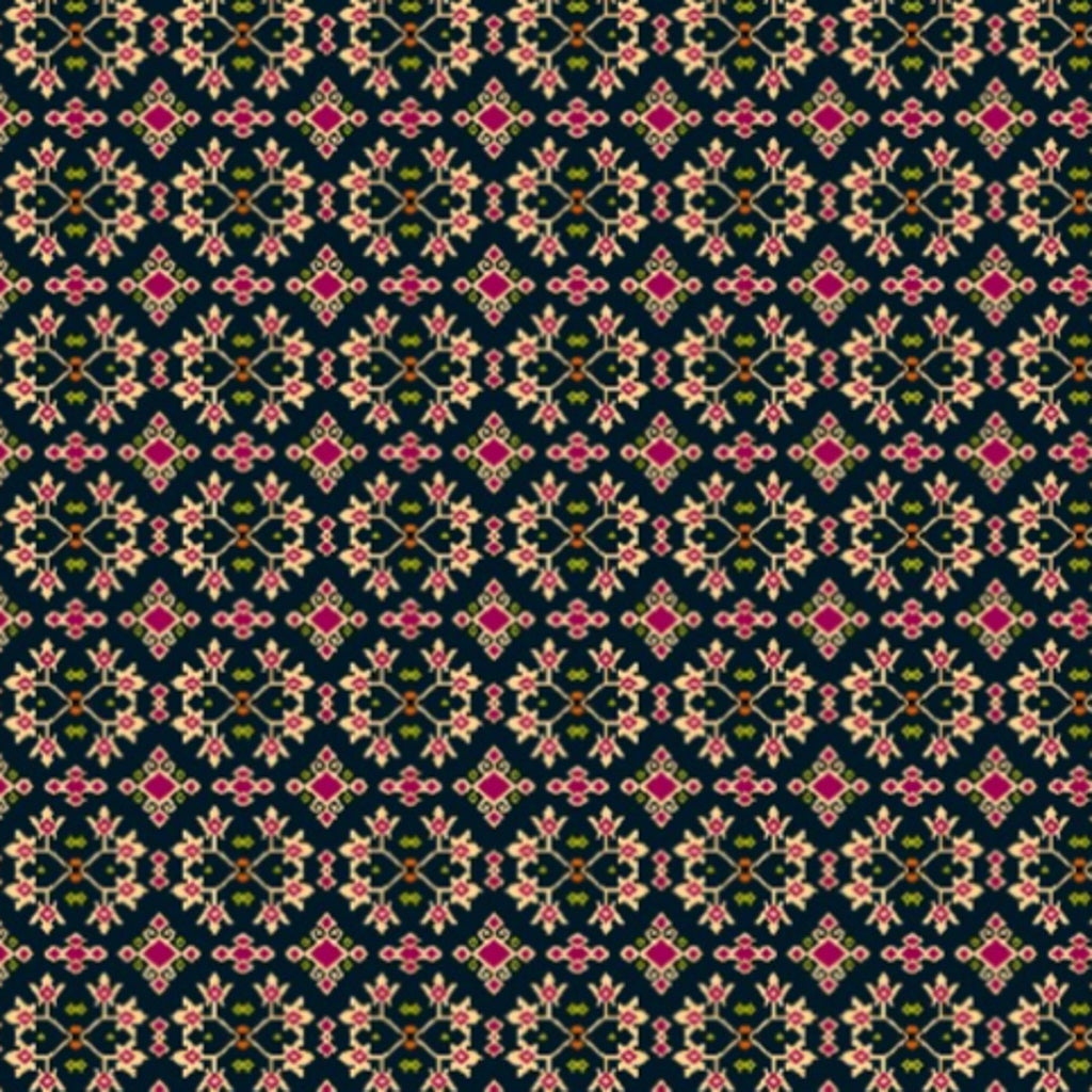Patola Print design with Black base colour OM DW 106 C1