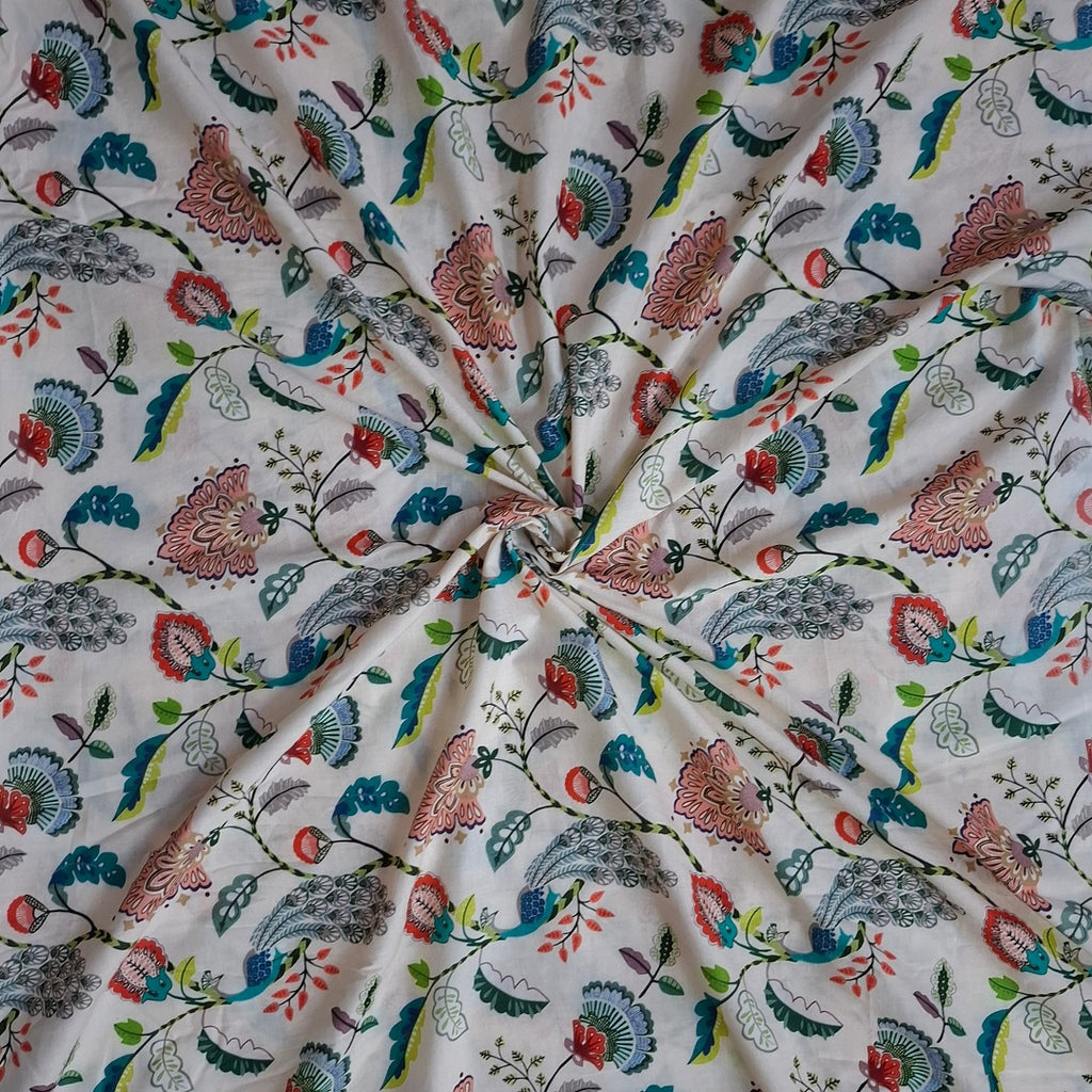 Floral Print design with Beige base colour OM PS 473 C1