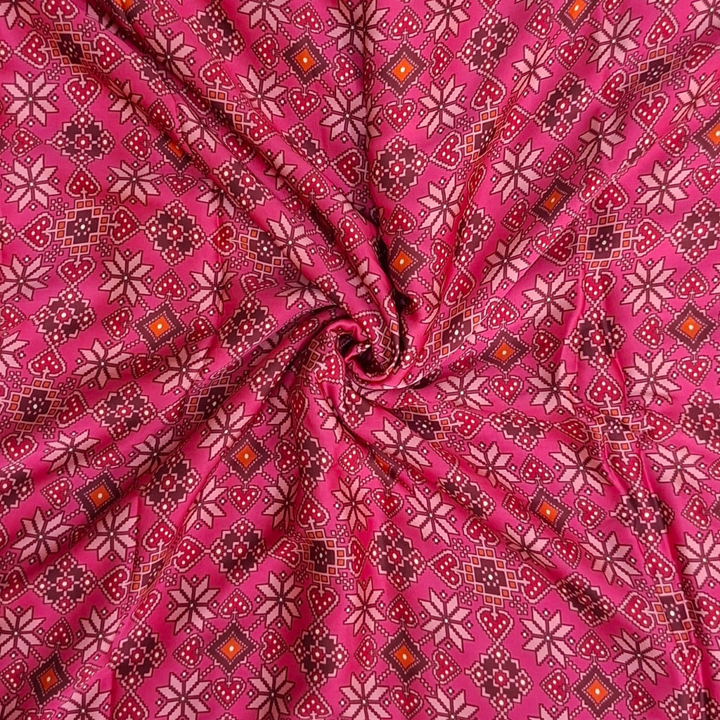 Patola Print design with Pink  base colour OM PS 461 C1